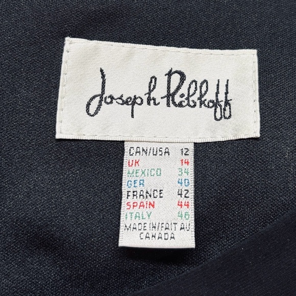 Joseph Ribkoff, Graphic Black, White & Red Dress β Size 12 - Picture 4 of 10